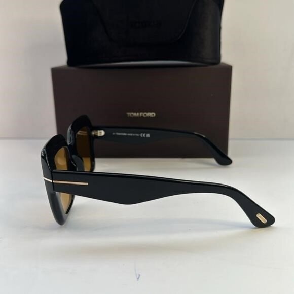 New Authentic Tom Ford Esme FT1157 01E Black Yellow TF1157 - Picture 10 of 16
